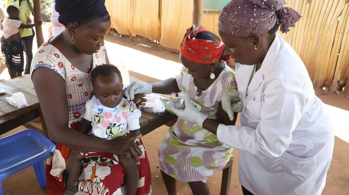 Vaccination contre la rougeole : et si un sachet nutritif ramenait les familles au centre de santé ?